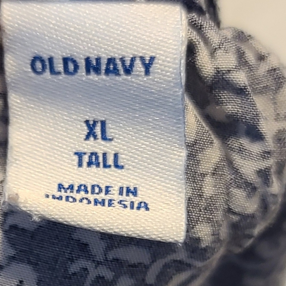 Old Navy XL Tall Navy & White Swing Loose Tank Top - Picture 5 of 5